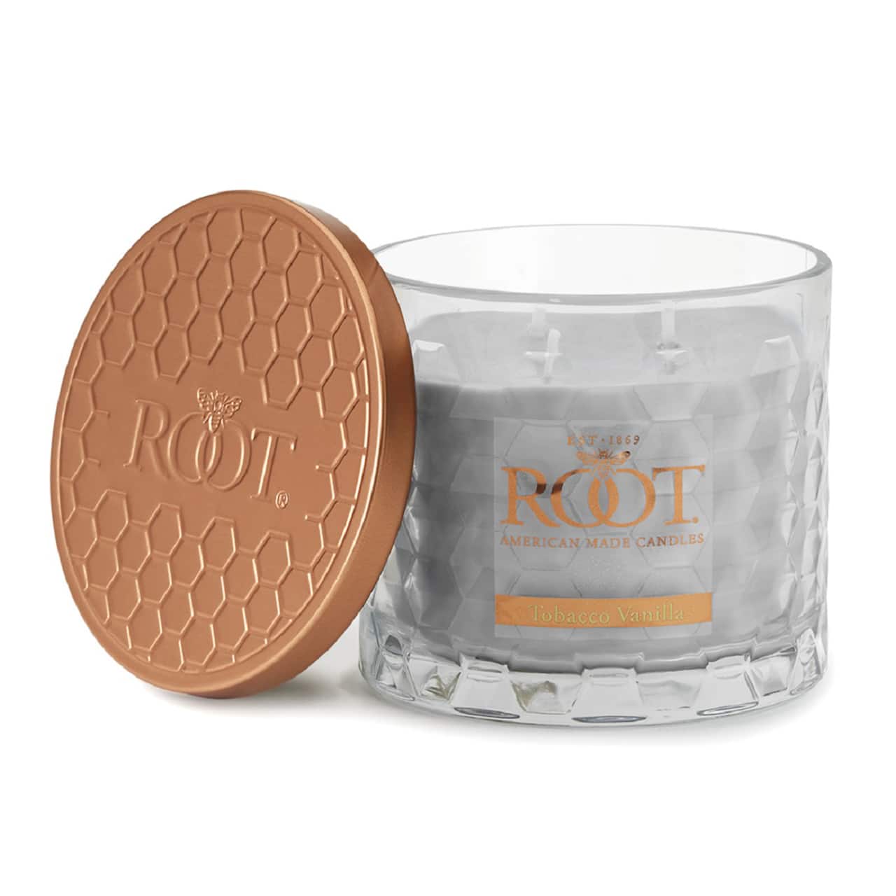 Root Candles Signature 3-Wick Honeycomb Beeswax Blend Jar Candle
